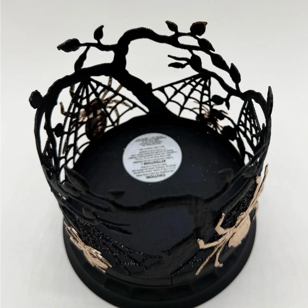Bath & Body Works Black and Gold Spider Candle Holder - Picture 3 of 4